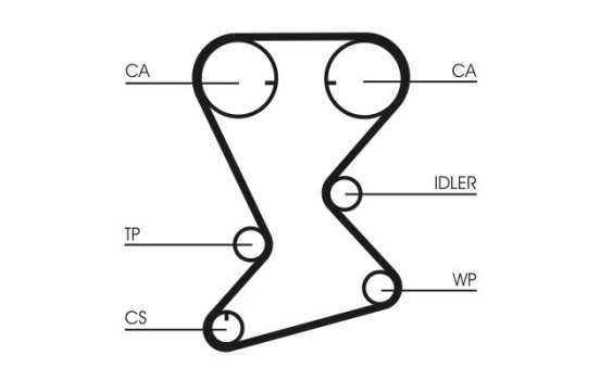 Timing belt CT1108 Contitech, Image 4