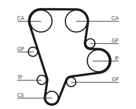 Timing Belt CT1122 Contitech, Image 2
