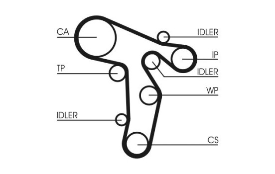 Timing belt CT1134 Contitech, Image 3