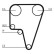 Timing Belt CT575 Contitech, Thumbnail 3