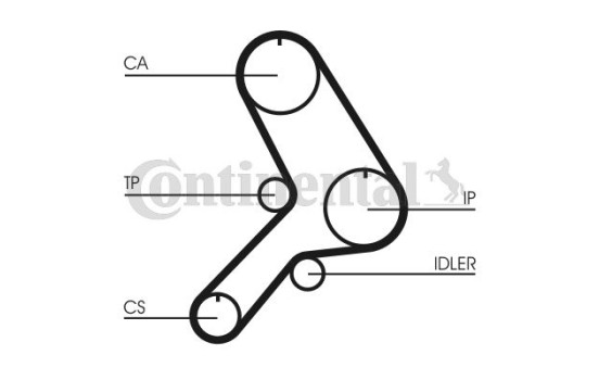 Timing belt CT617 Contitech, Image 2