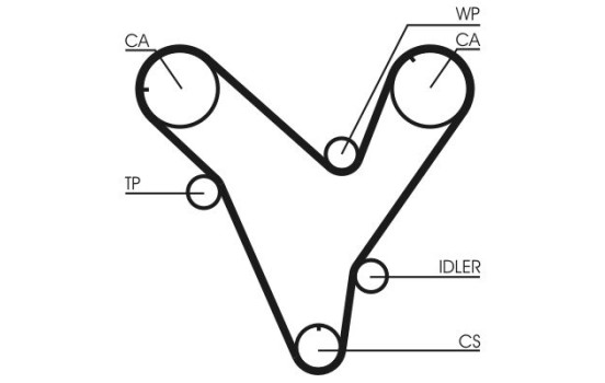 Timing belt CT829 Contitech, Image 4