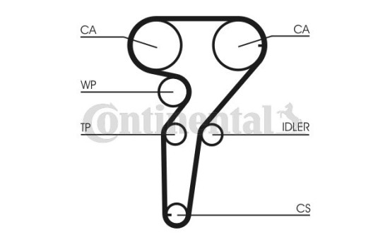 Timing belt CT877 Contitech, Image 2