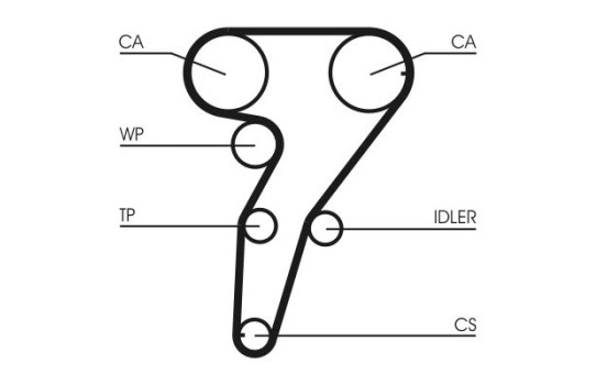 Timing belt CT947 Contitech, Image 3