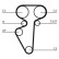 Timing Belt CT996 Contitech, Thumbnail 3
