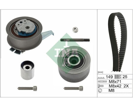 Timing belt kit 530 0835 10 Ina