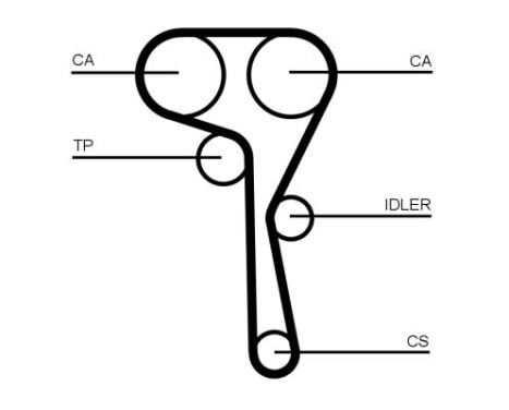 Timing belt kit CT1167K4 Contitech, Image 2