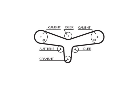 Timing belt kit K045624XS Gates, Image 2