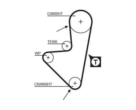 Timing Belt PowerGrip® 5175XS Gates, Image 2