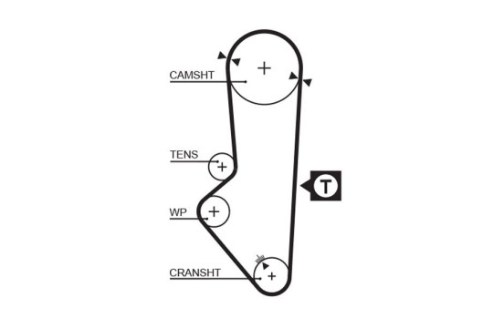 Timing Belt PowerGrip® 5253XS Gates