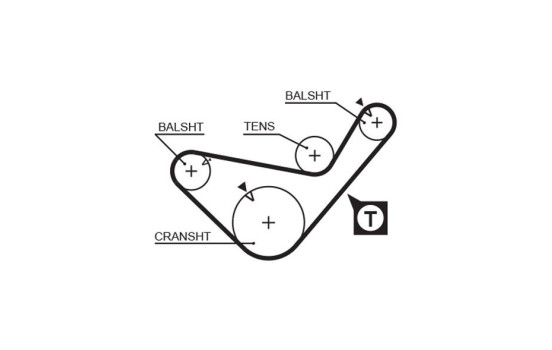 Timing Belt PowerGrip® 5436XS Gates