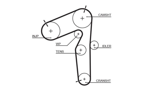 Timing Belt PowerGrip® 5462XS Gates