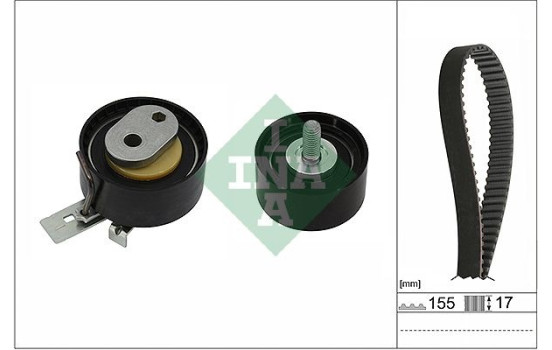 Timing belt set 530 0947 10 Ina