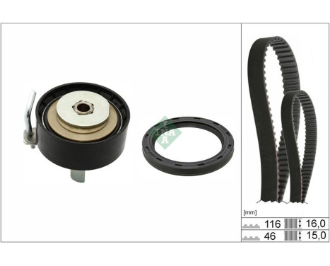 Timing belt set 530 0960 10 Ina