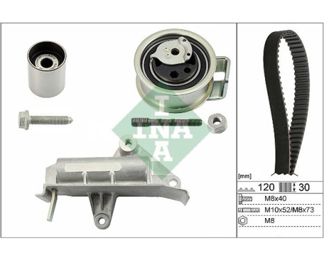 Timing Belt Set 530017710 Ina
