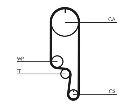 Timing Belt Set CT1008K2 Contitech, Image 4