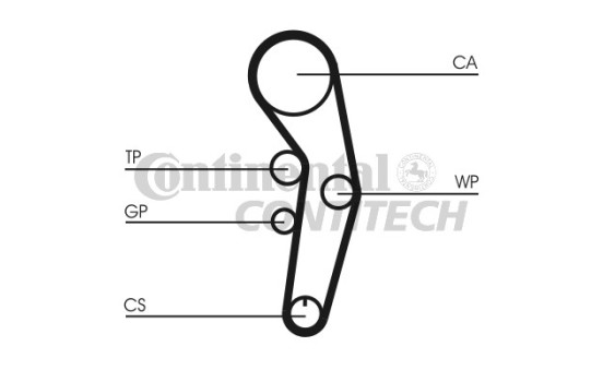 Timing Belt Set CT1090K2 Contitech, Image 2