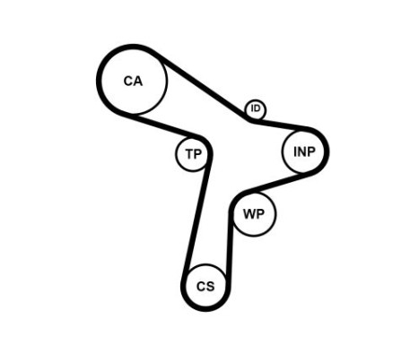 Timing Belt Set CT1168K2 Contitech, Image 3