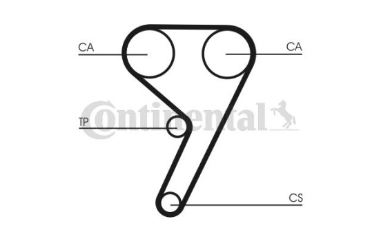 Timing belt set CT881K4 Contitech, Image 3
