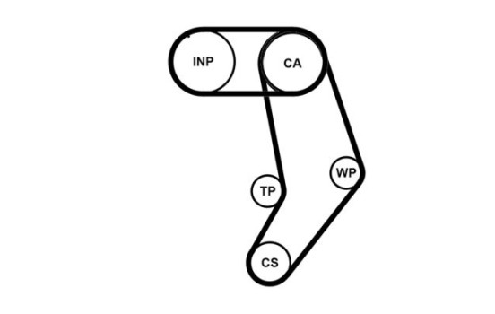 Timing Belt Set CT939K6PRO Contitech, Image 3