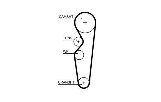 Timing belt set K015665XS Gates