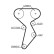 Timing belt set K025432XS Gates