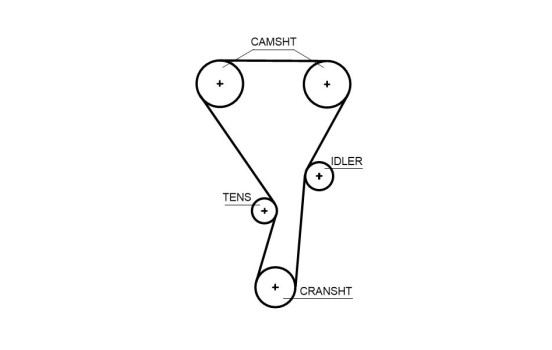 Timing belt set K025699XS Gates