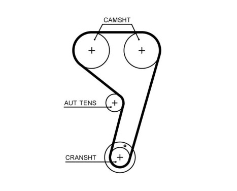 Timing belt set K02T359HOB Gates