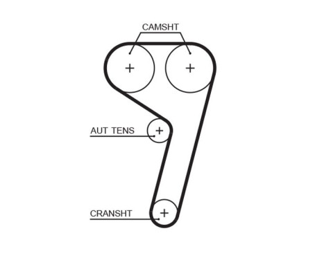 Timing belt set K045669XS Gates