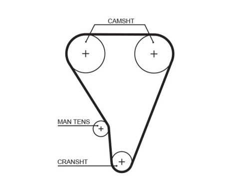 Timing Belt Set PowerGrip® K015117XS Gates, Image 3