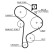 Timing Belt Set PowerGrip® K015223XS Gates, Thumbnail 3