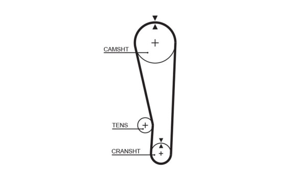 Timing Belt Set PowerGrip® K015268 Gates, Image 3