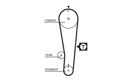 Timing Belt Set PowerGrip® K015382XS Gates, Image 3
