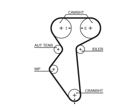 Timing Belt Set PowerGrip® K015419XS Gates, Image 3