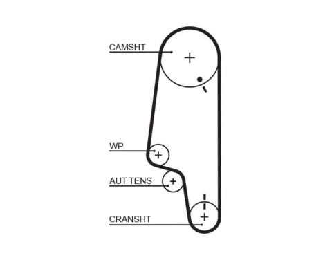 Timing Belt Set PowerGrip® K015428XS Gates, Image 4