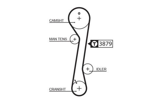Timing Belt Set PowerGrip® K015457XS Gates, Image 4