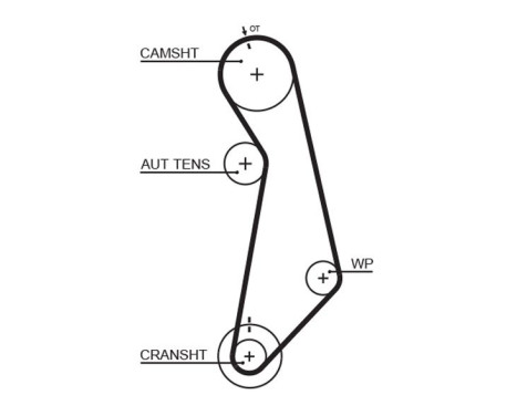 Timing Belt Set PowerGrip® K015489XS Gates, Image 3