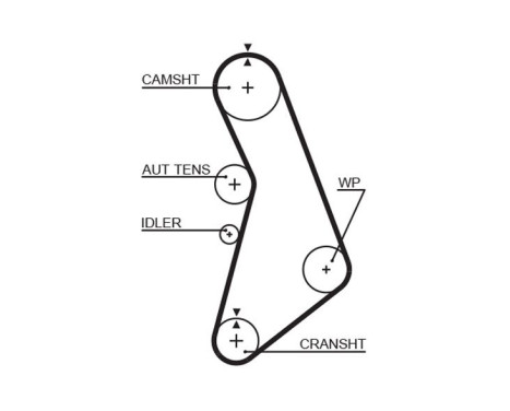 Timing Belt Set PowerGrip® K015491XS Gates, Image 2