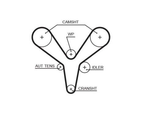 Timing Belt Set PowerGrip® K015527XS Gates, Image 3