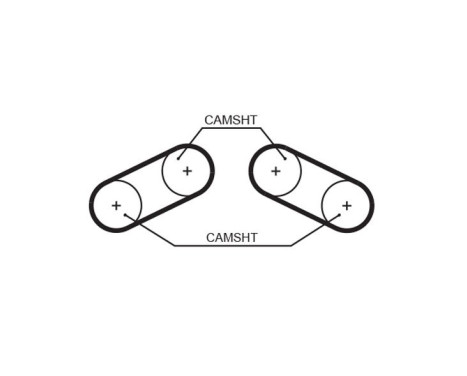 Timing Belt Set PowerGrip® K015527XS Gates, Image 4