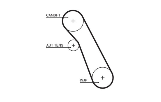 Timing Belt Set PowerGrip® K015541XS Gates, Image 2
