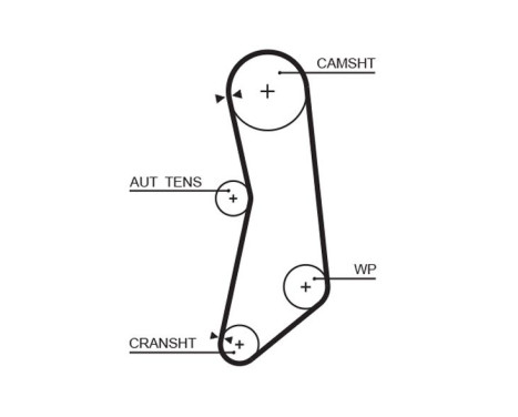 Timing Belt Set PowerGrip® K015627XS Gates, Image 3