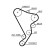 Timing Belt Set PowerGrip® K015661XS Gates, Thumbnail 2