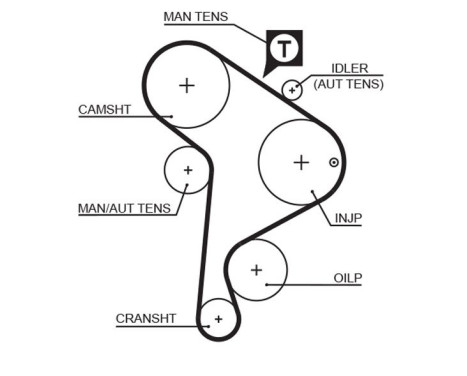 Timing Belt Set PowerGrip® K025223XS Gates, Image 6