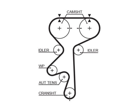 Timing Belt Set PowerGrip® K025461XS Gates, Image 6