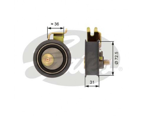 Timing Belt Set PowerGrip® K025491XS Gates, Image 2