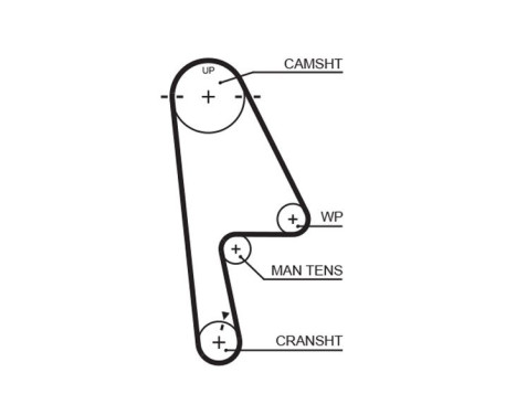 Timing Belt Set PowerGrip® K025529XS Gates, Image 3