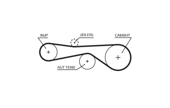 Timing Belt Set PowerGrip® K025614XS Gates, Image 2
