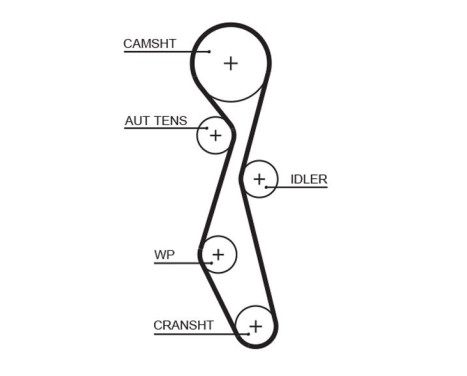 Timing Belt Set PowerGrip® K025633XS Gates, Image 2