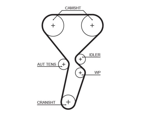 Timing Belt Set PowerGrip® K035501XS Gates, Image 2